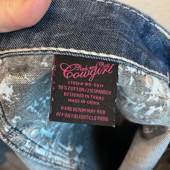 Rock & Roll Cowgirl Original Low Rise Bootcut Jeans Size 33 x 34 - Picture 9 of 9